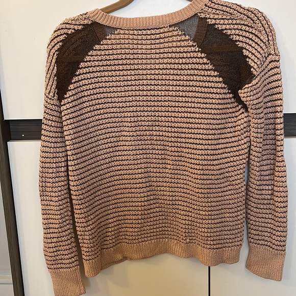 The Kooples pink metallic open knit sweater - Picture 2 of 3